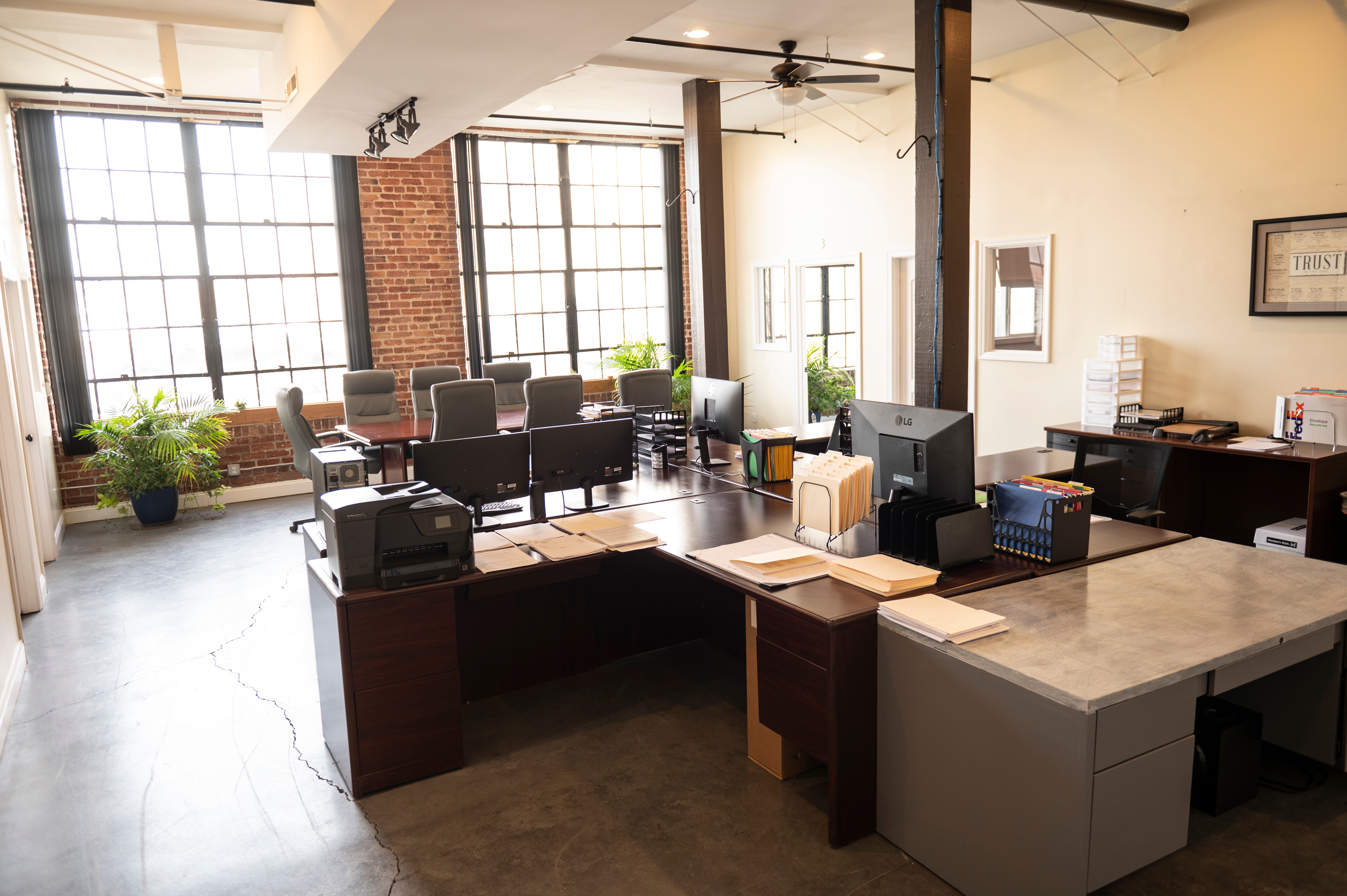 Hughes & Associates office workspace at the Lynchburg, Virginia office